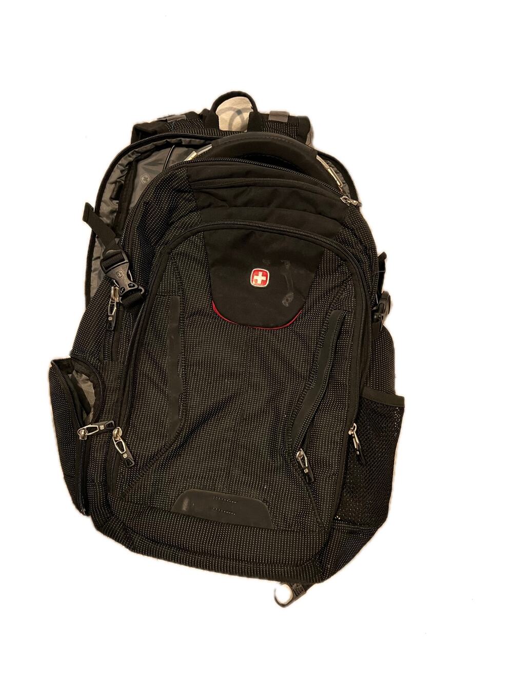 Swiss Gear 5358 ScanSmart Laptop Backpack Black Red